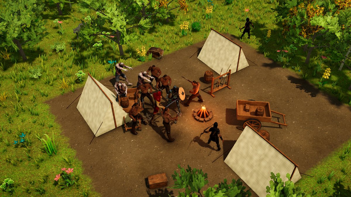 The pirate camp on Pirate Island